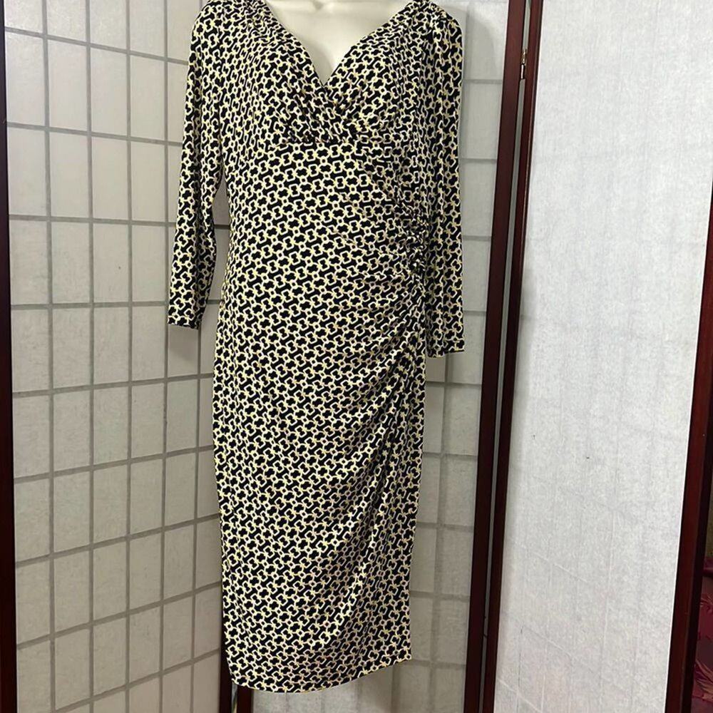 LAUREN RALPH‎ LAUREN RUCHED SIDE DRESS SIZE 12